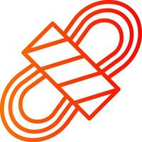 Rope Line Gradient Icon vector