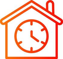 Waiting Line Gradient Icon vector