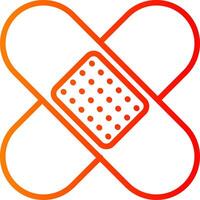 Bandage Line Gradient Icon vector