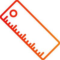 Ruler Line Gradient Icon vector