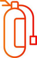 Fire Extinguisher Line Gradient Icon vector