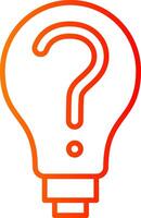 Decision Making Line Gradient Icon vector
