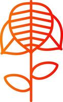 Anthurium Line Gradient Icon vector