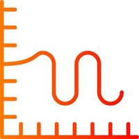 Chart Line Gradient Icon vector