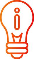 idea Line Gradient Icon vector
