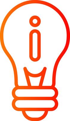 idea Line Gradient Icon