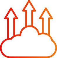 Profits Line Gradient Icon vector