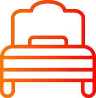 Rest Line Gradient Icon vector