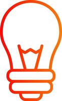 bulb Line Gradient Icon vector