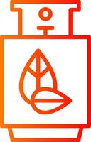 Eco Fuel Line Gradient Icon vector