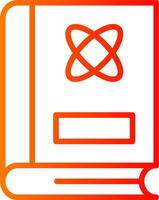 Atom Line Gradient Icon vector