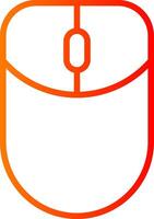 Mouse Line Gradient Icon vector