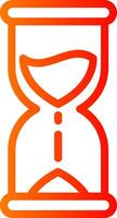 Hourglass Line Gradient Icon vector