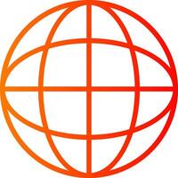 Global Gradient Icon vector