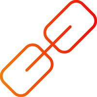 Hyperlink Line Gradient Icon vector