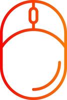 Mouse Line Gradient Icon vector