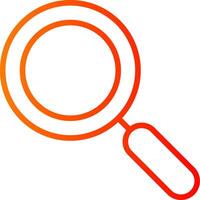 Search Line Gradient Icon vector