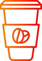 Coffee Line Gradient Icon vector