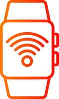Wifi Line Gradient Icon vector