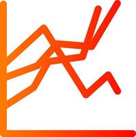Plot Glyph Gradient Icon vector