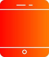 Tablet Glyph Gradient Icon vector