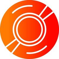 Compact Disk Glyph Gradient Icon vector