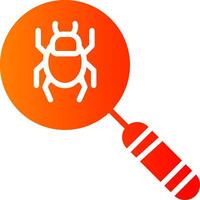 Detection Glyph Gradient Icon vector