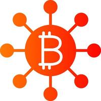 Digitall Currency Glyph Gradient Icon vector