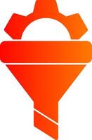 Filtering Glyph Gradient Icon vector