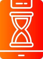 Smartphone Glyph Gradient Icon vector