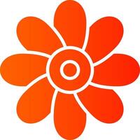 Chamomile Glyph Gradient Icon vector