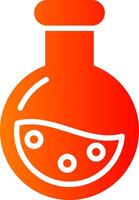 Flask Glyph Gradient Icon vector