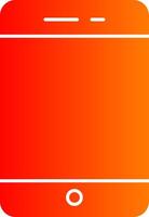 mobile Glyph Gradient Icon vector
