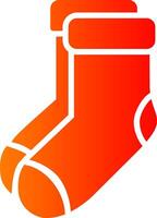 Socks Glyph Gradient Icon vector