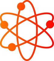 Solar System Glyph Gradient Icon vector