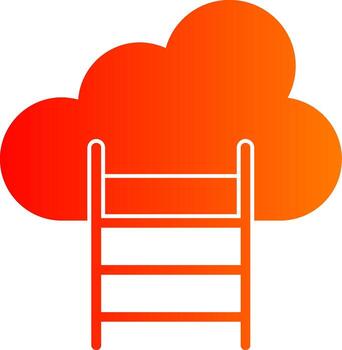 Cloud Gradient Icon vector