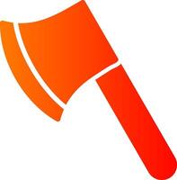 Axe Glyph Gradient Icon vector