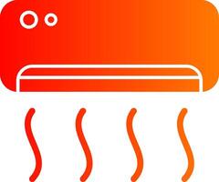 Air Condition Glyph Gradient Icon vector