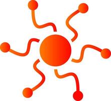 Connections Glyph Gradient Icon vector