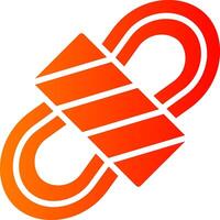 Rope Glyph Gradient Icon vector
