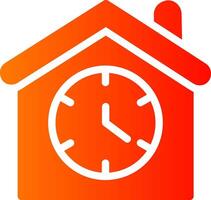 Waiting Glyph Gradient Icon vector