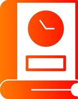 Duration Glyph Gradient Icon vector