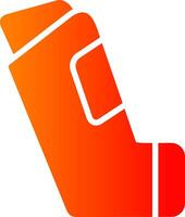 asthma Glyph Gradient Icon vector
