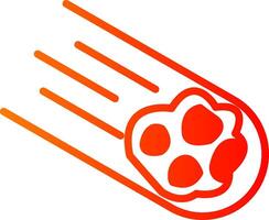 Meteorites Glyph Gradient Icon vector