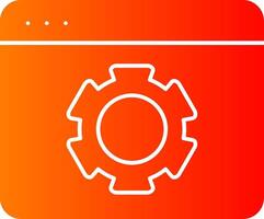 Web Optimization Glyph Gradient Icon vector