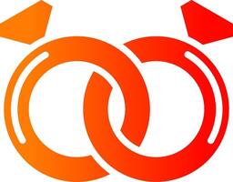 Ring Glyph Gradient Icon vector