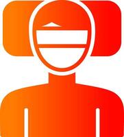 Fever Glyph Gradient Icon vector