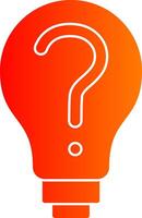 Decision Making Glyph Gradient Icon vector