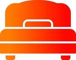 Doubble Bed Glyph Gradient Icon vector