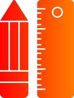 Drawing Glyph Gradient Icon vector